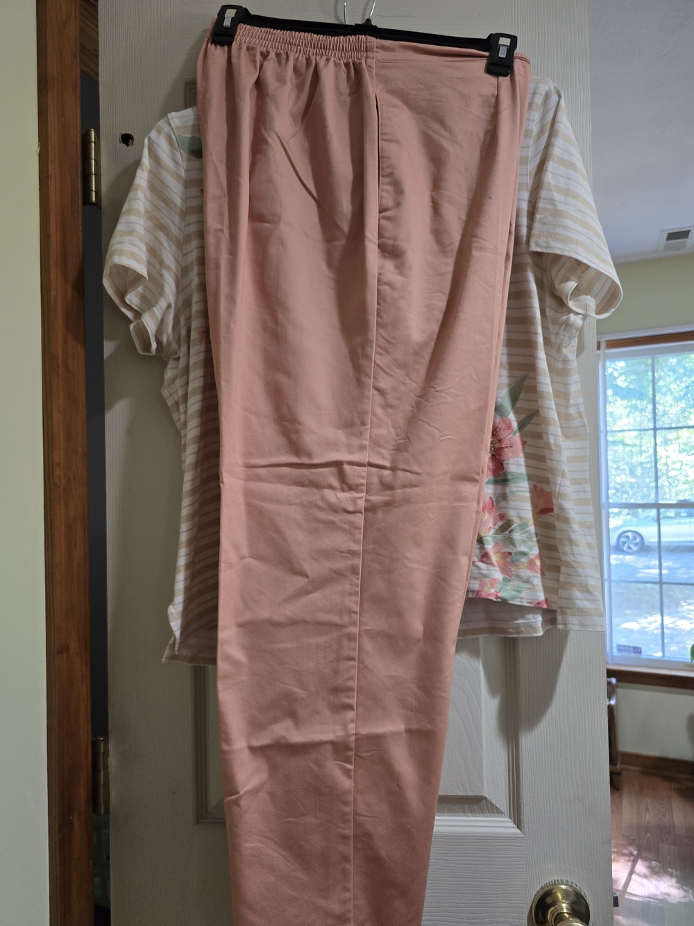 Alfred Dunner Straight-Leg Pull-On Pants in Dusty Pink